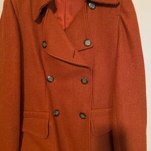 Be Double-Breasted Rust Coat